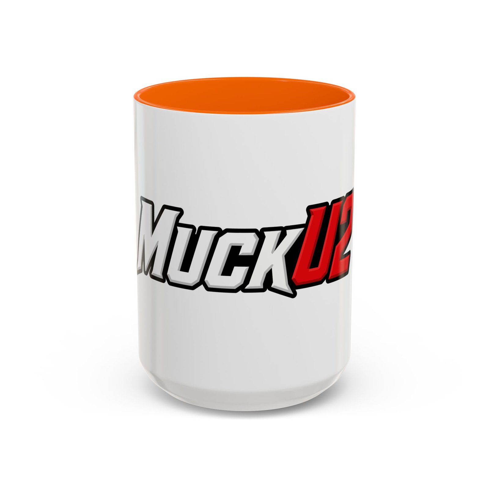 MuckU2 Mug – White & Red Logo Poker Coffee Mug