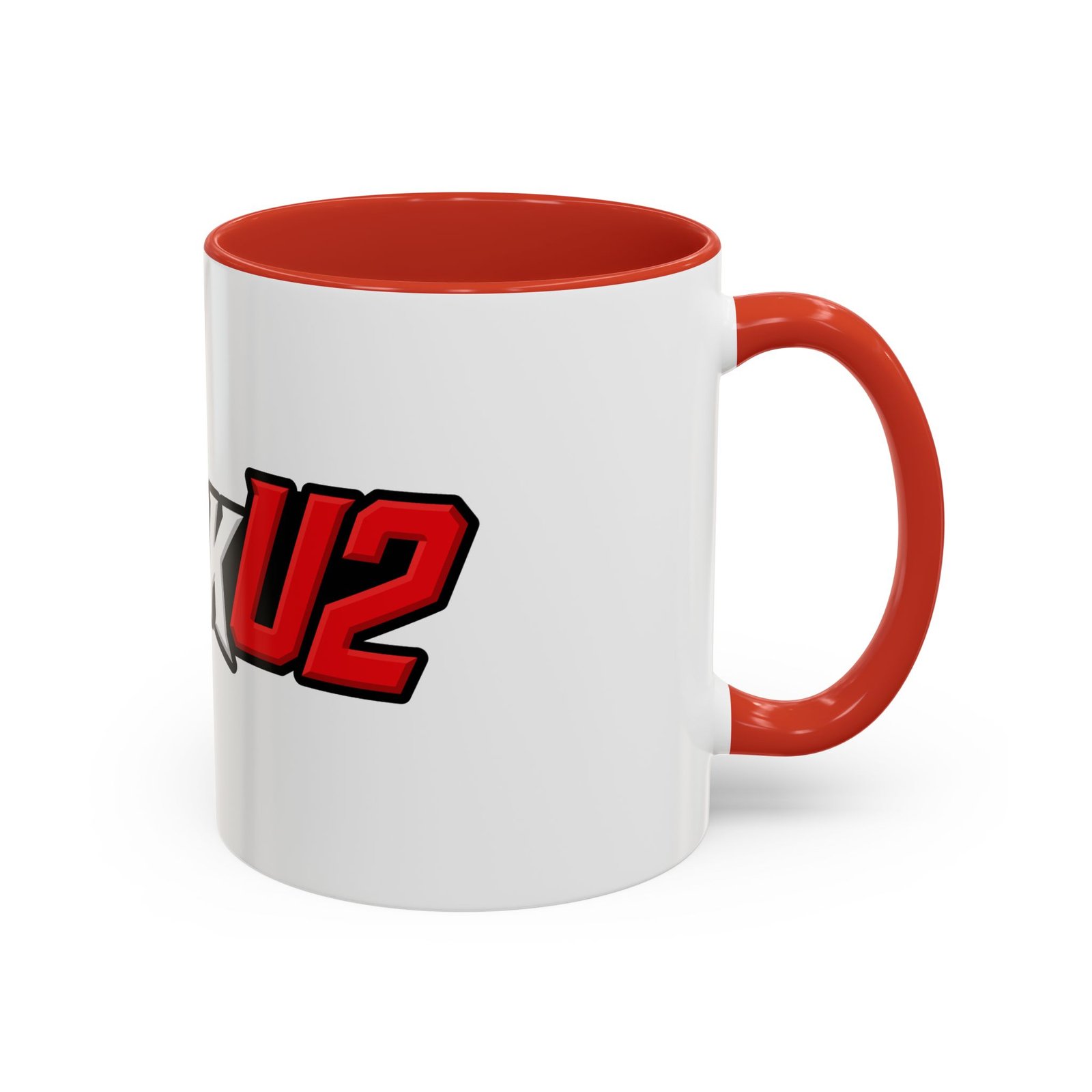 MuckU2 Mug – White & Red Logo Poker Coffee Mug