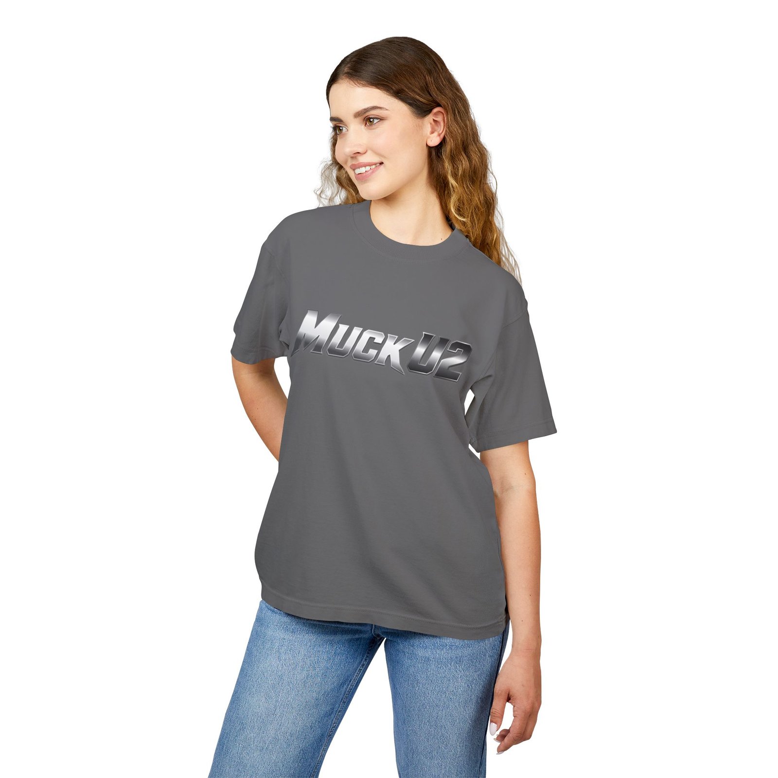 MuckU2 T-Shirt – Silver Logo Poker Tee