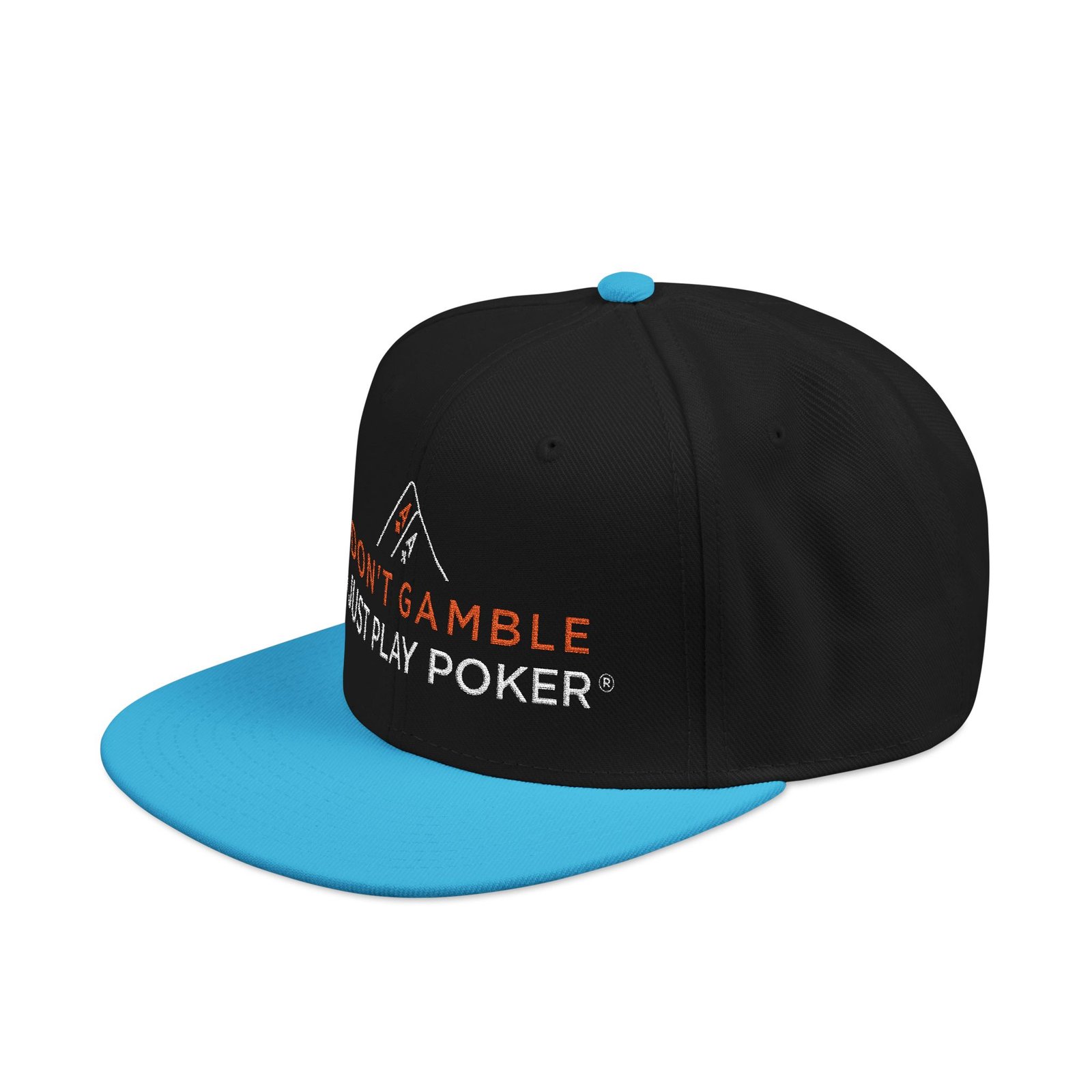I Don’t Gamble, I Just Play Poker Snapback Poker Cap – Red & White Logo
