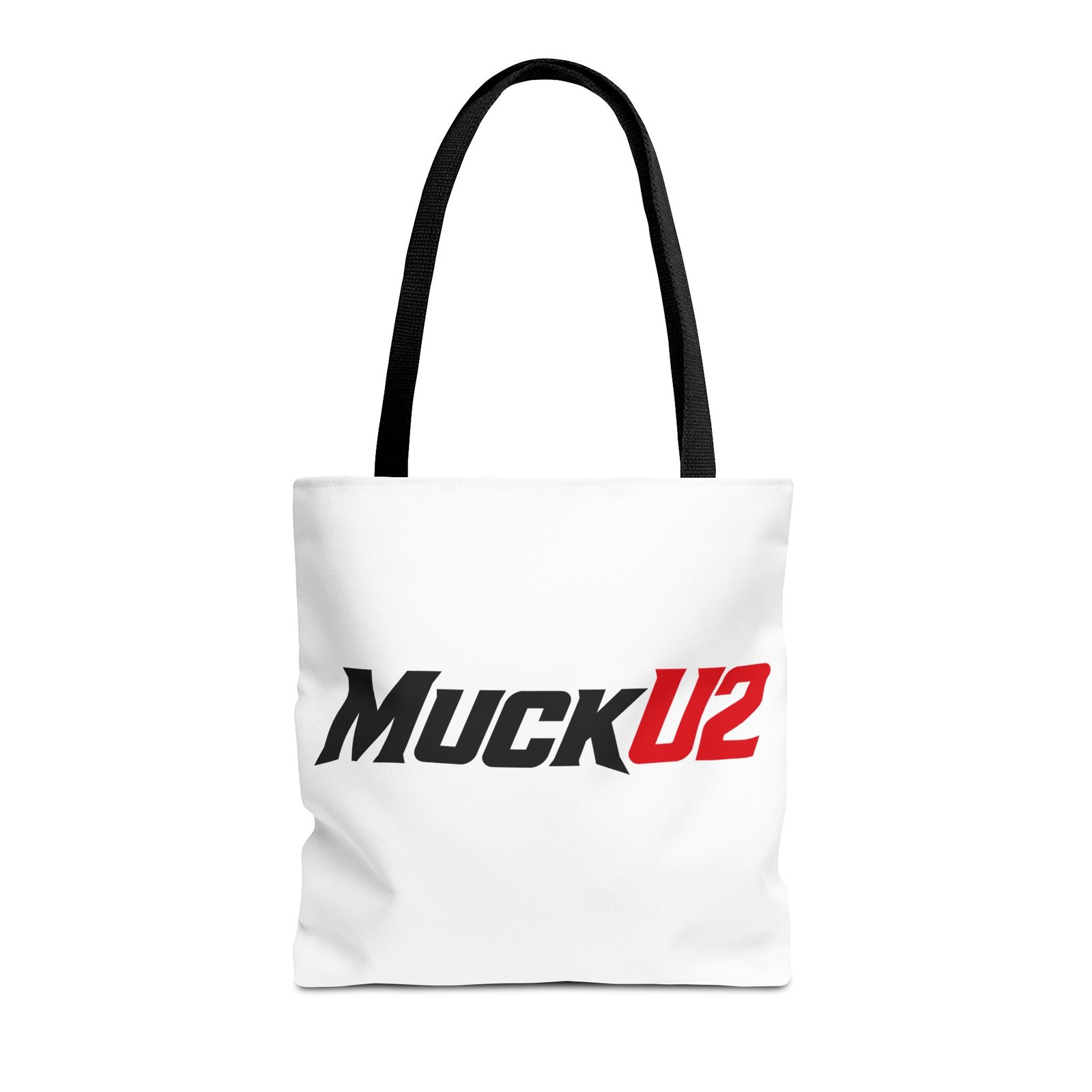 MuckU2 Canvas Tote Bag – Black & Red Poker Logo