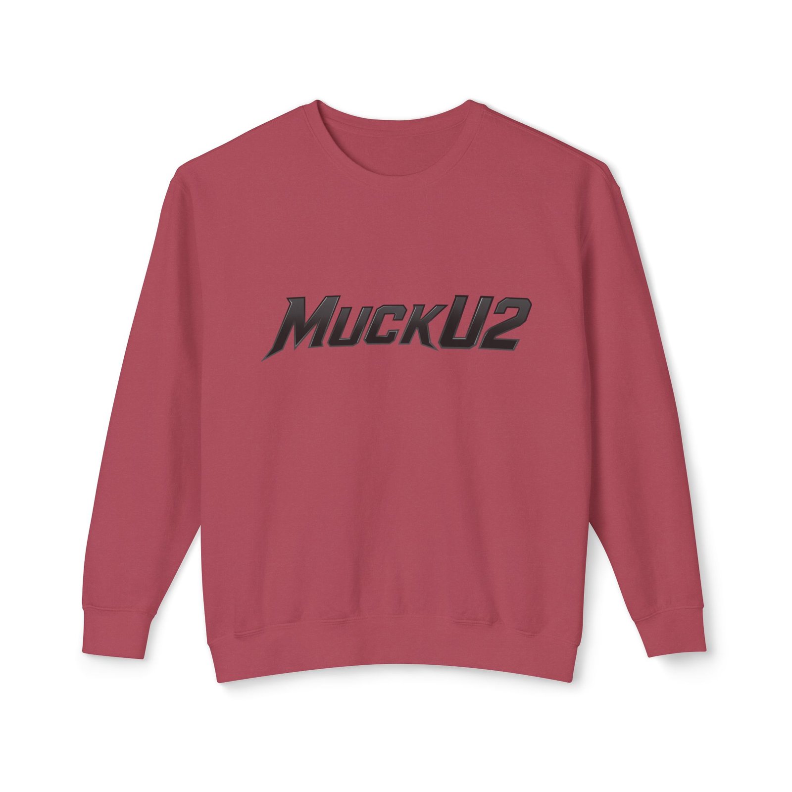 MuckU2 Sweatshirt – Black Logo Poker Crewneck