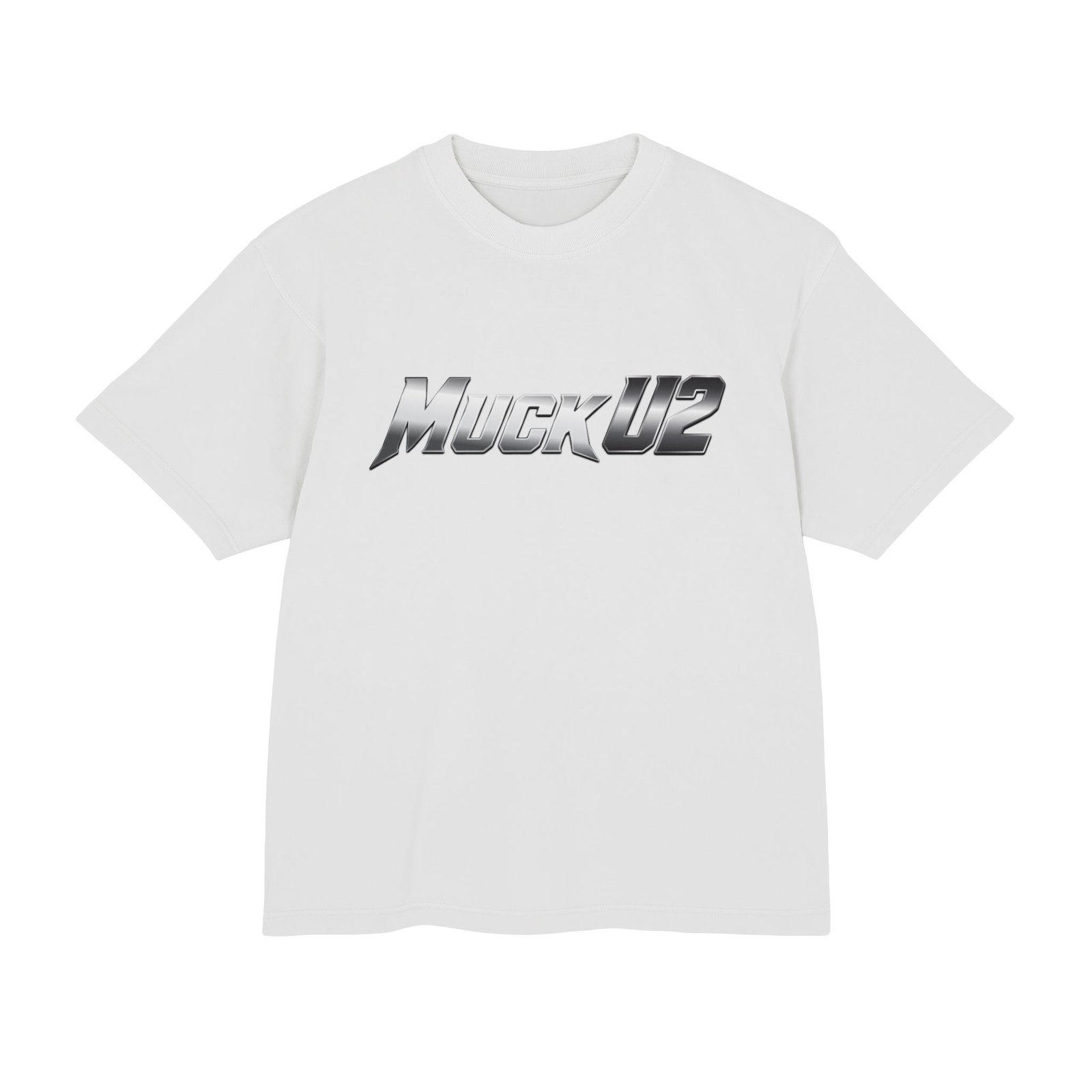 MuckU2 T-Shirt – Silver Logo Poker Tee