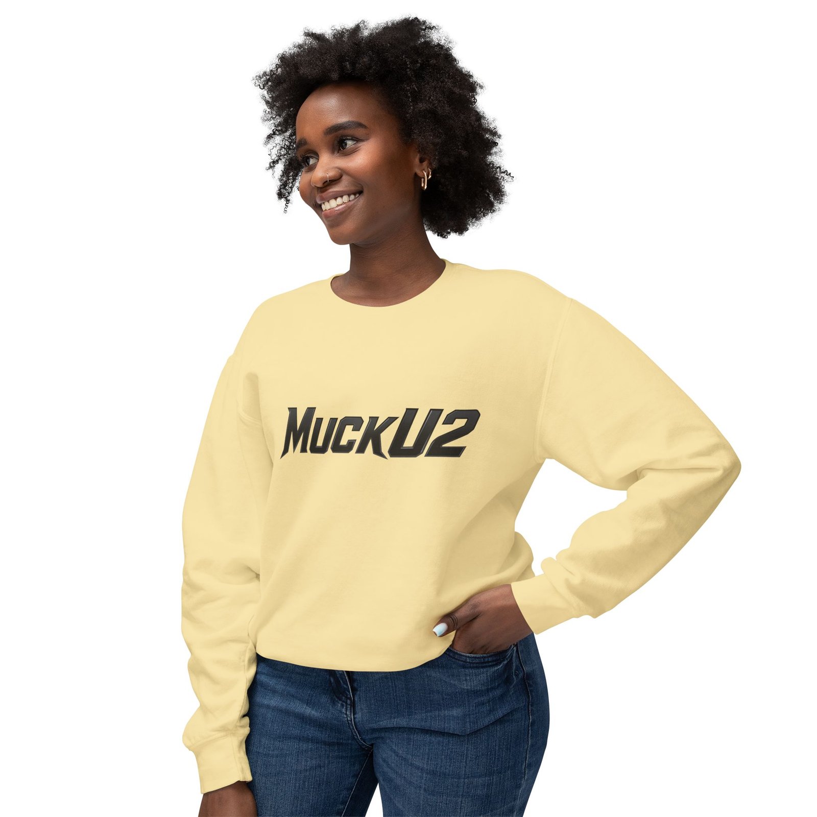 MuckU2 Sweatshirt – Black Logo Poker Crewneck