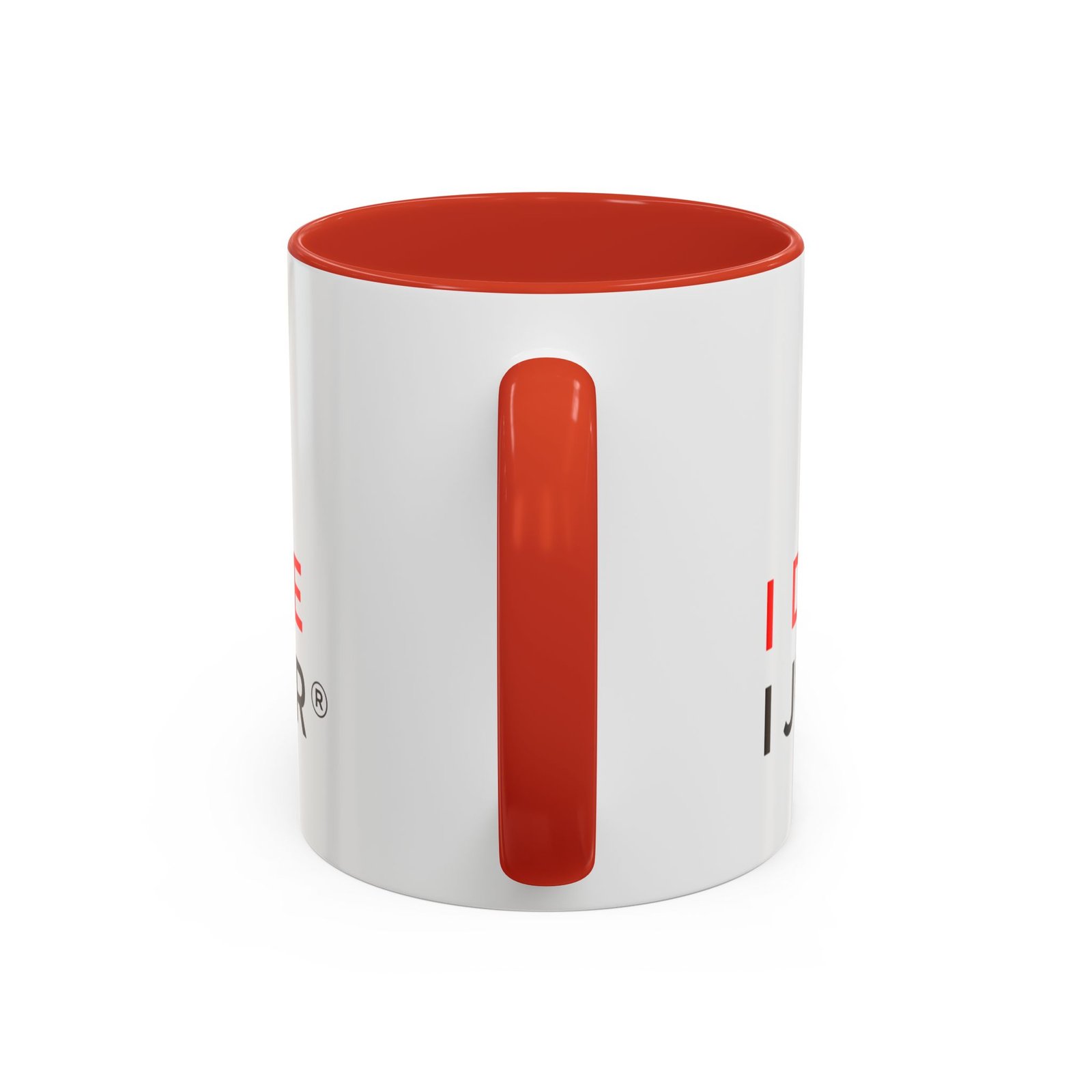 I Don’t Gamble, I Just Play Poker White Mug – Red & Black Logo