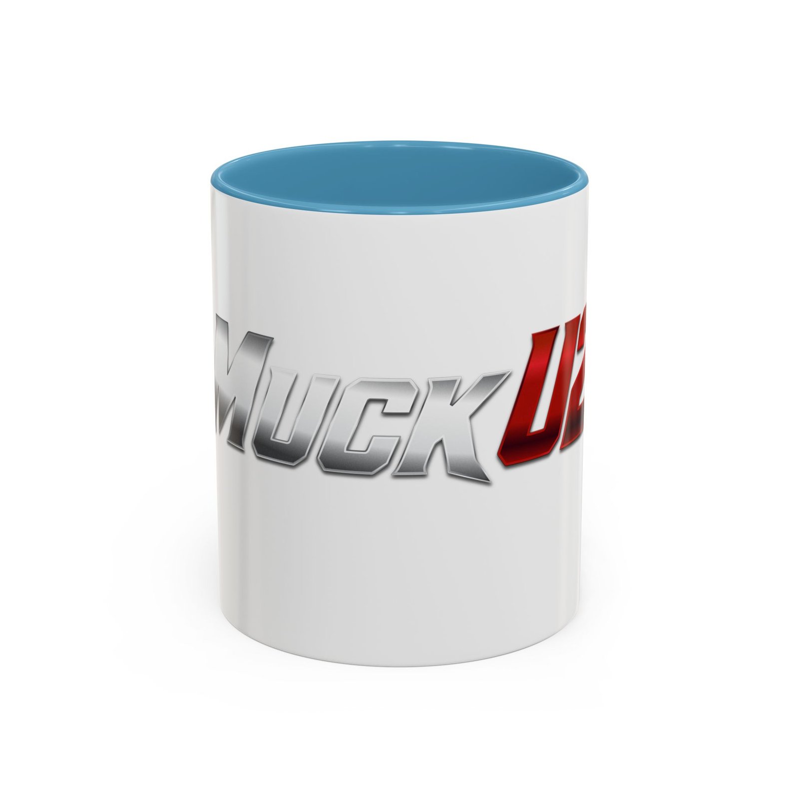 MuckU2 Mug – Silver & Red Logo Poker Coffee Mug
