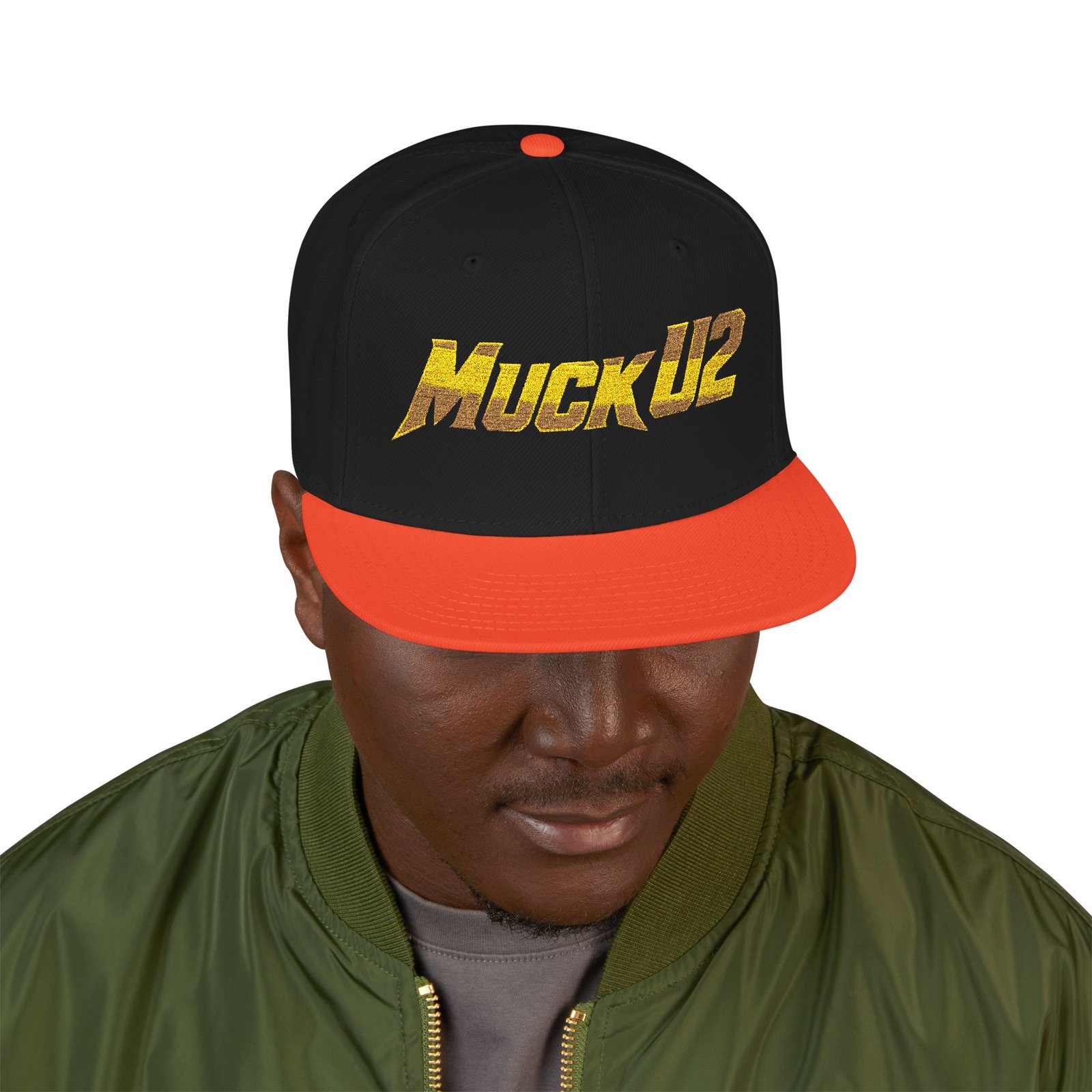 MuckU2 Snapback Poker Cap – Gold Logo