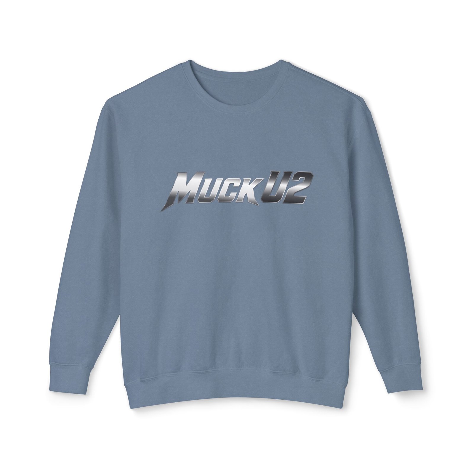 MuckU2 Sweatshirt – Silver Logo Poker Crewneck