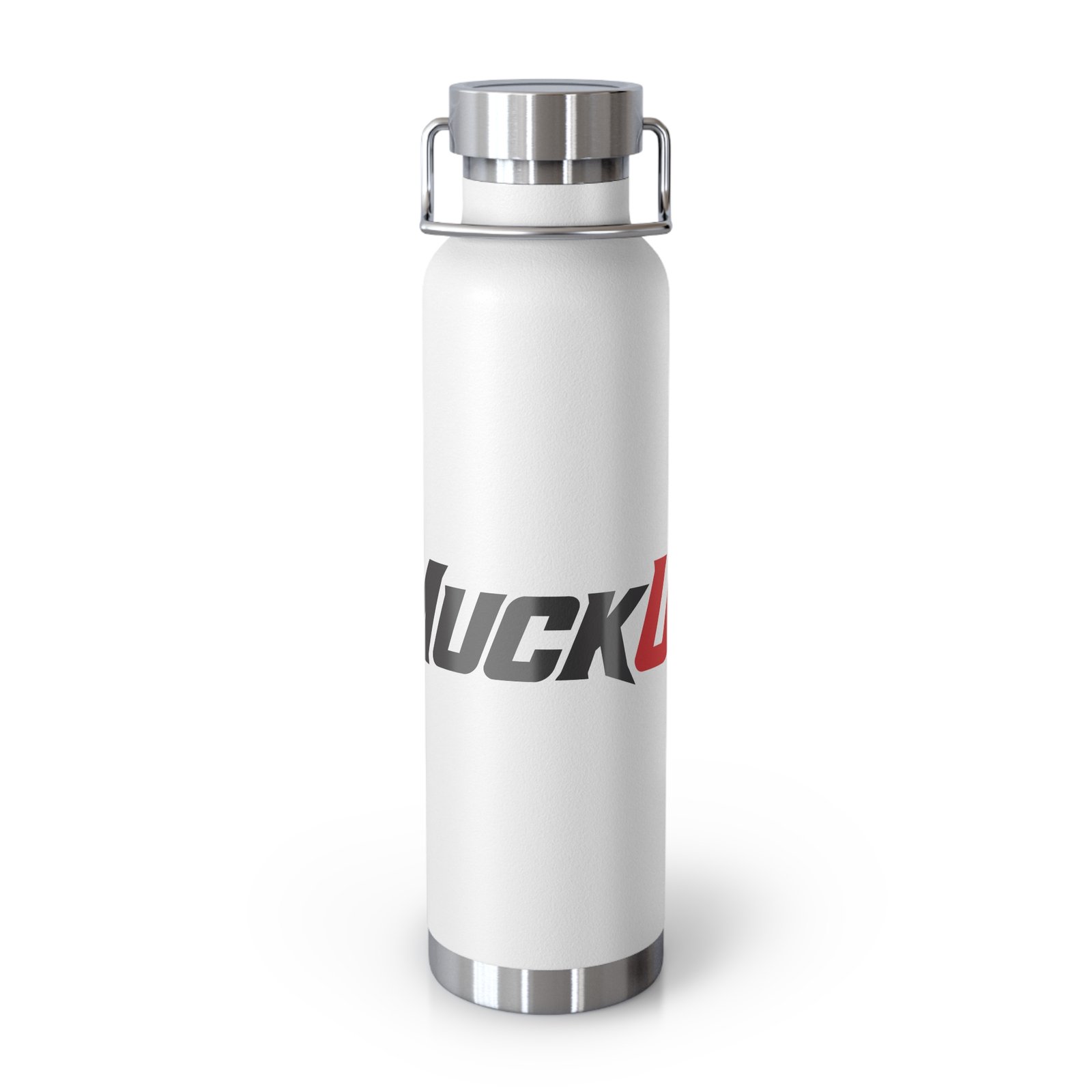 MuckU2 Insulated Water Bottle – Black & Red Logo