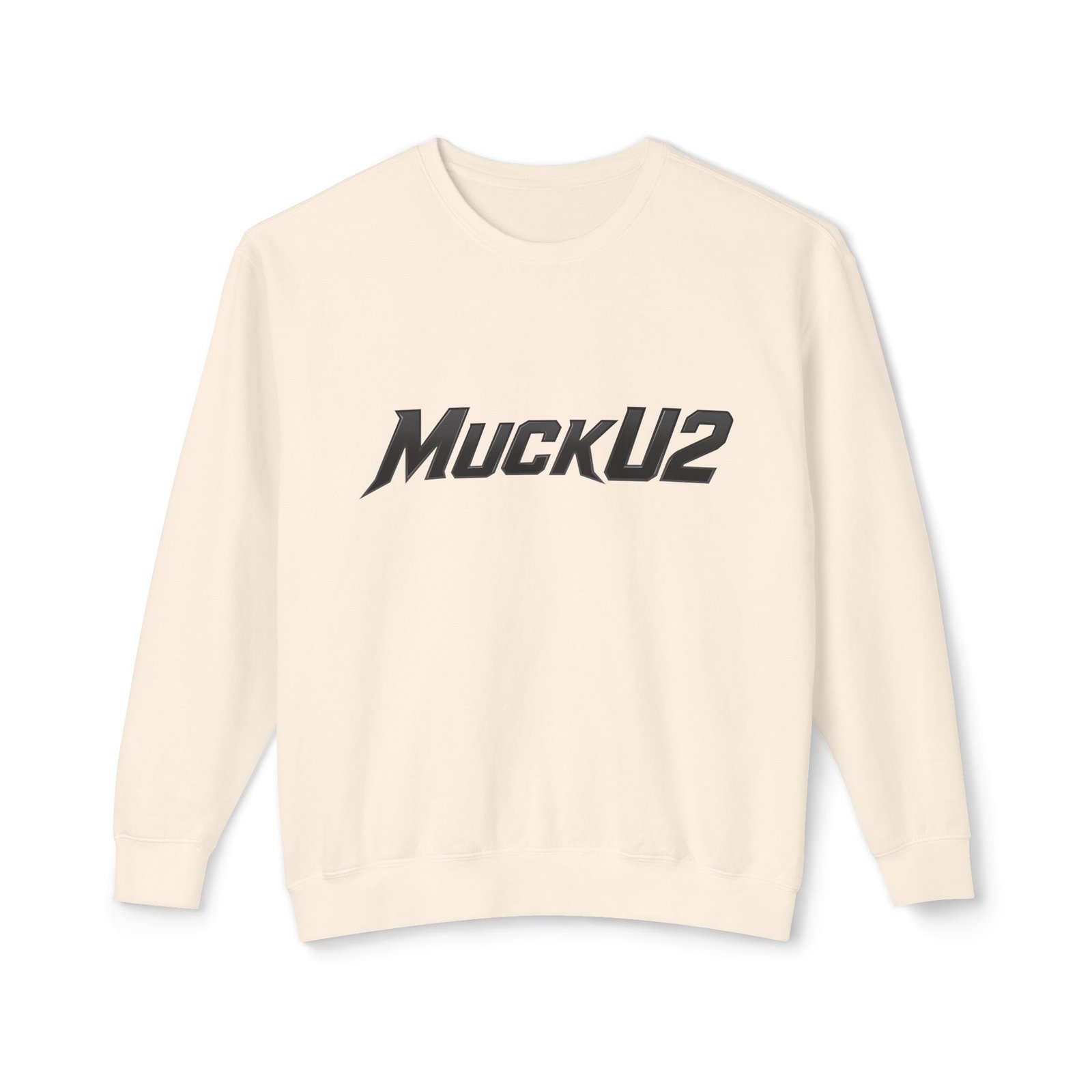 MuckU2 Sweatshirt – Black Logo Poker Crewneck