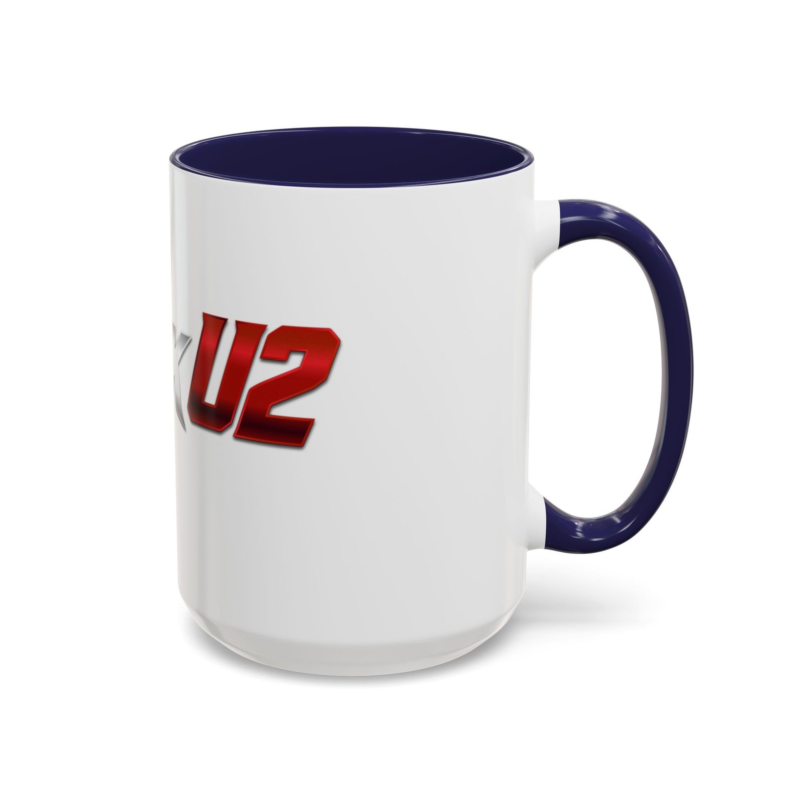 MuckU2 Mug – Silver & Red Logo Poker Coffee Mug