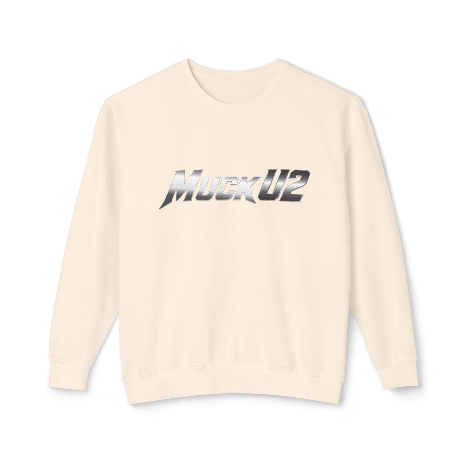 MuckU2 Sweatshirt – Silver Logo Poker Crewneck