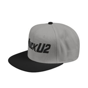 MuckU2 Snapback Poker Cap – Black Logo