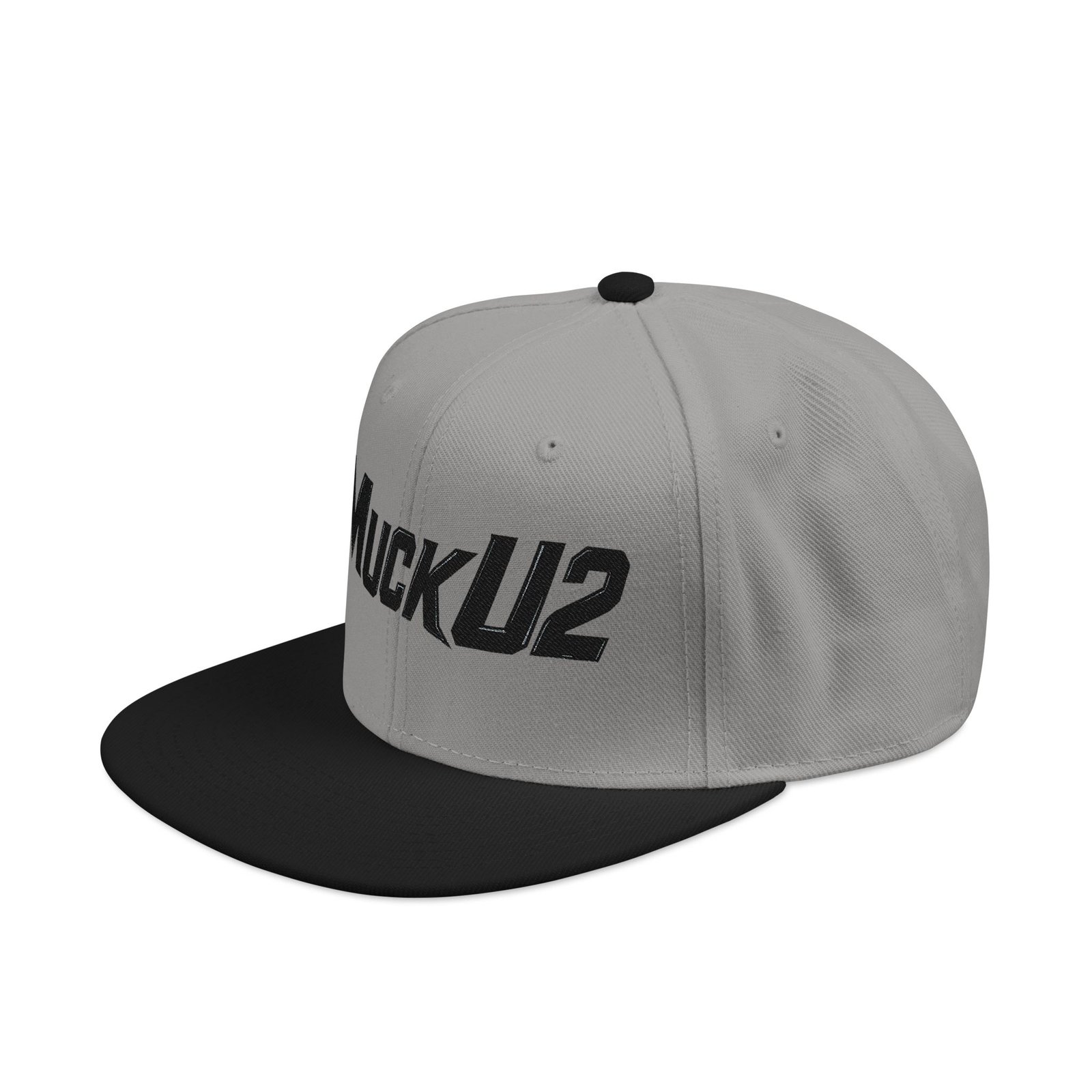 MuckU2 Snapback Poker Cap – Black Logo