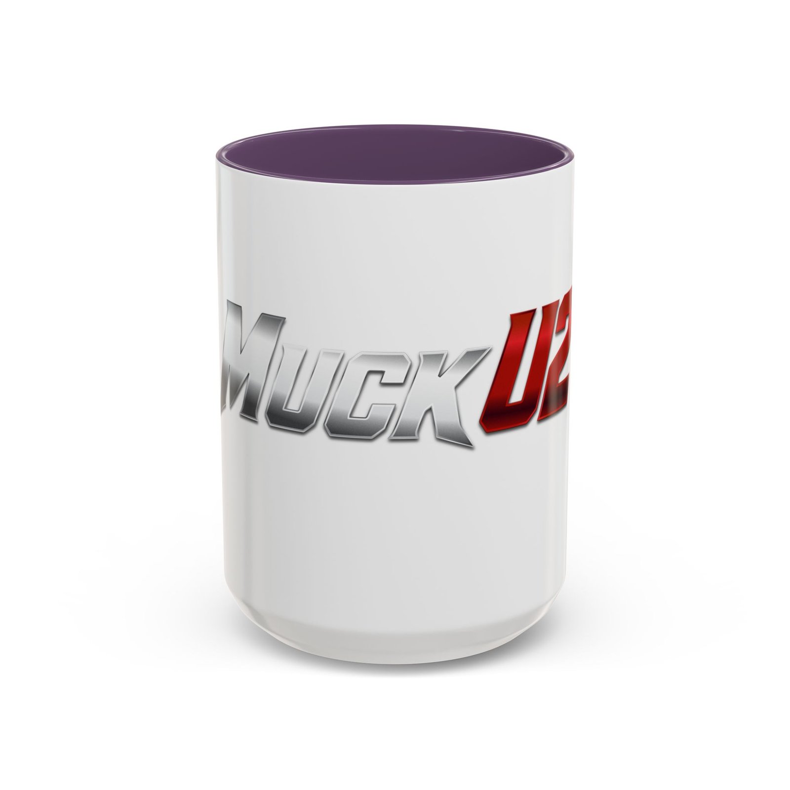 MuckU2 Mug – Silver & Red Logo Poker Coffee Mug