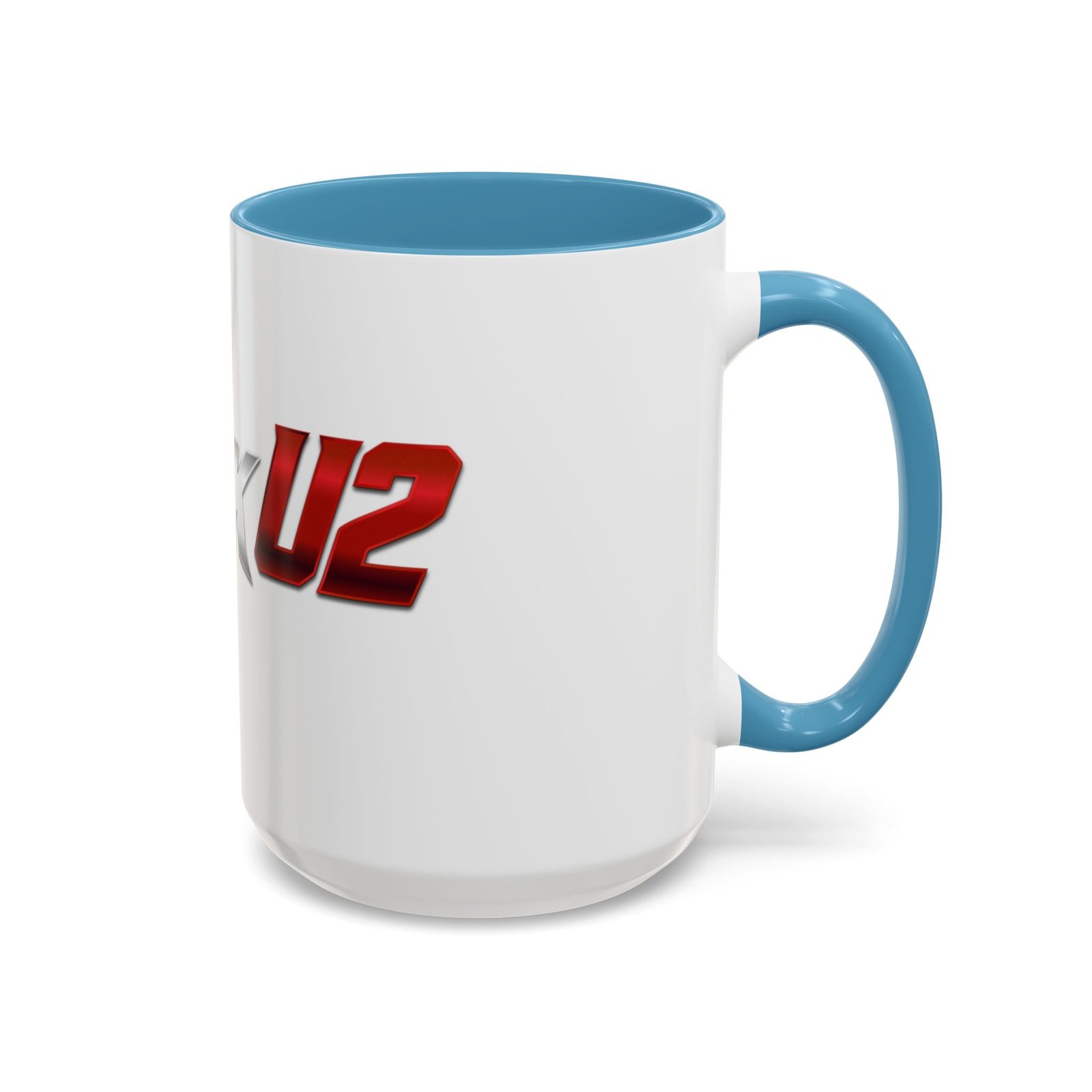 MuckU2 Mug – Silver & Red Logo Poker Coffee Mug