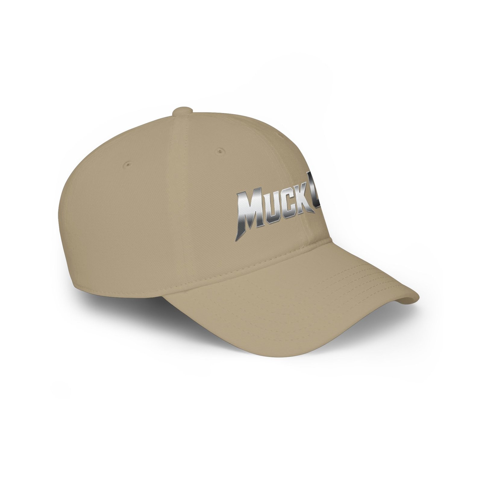 MuckU2 Poker Cap – Silver Logo Baseball Hat