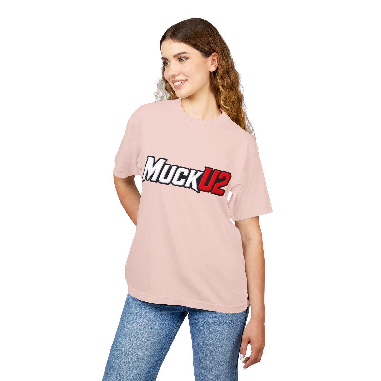 MuckU2 T-Shirt – White & Red Logo Poker Tee