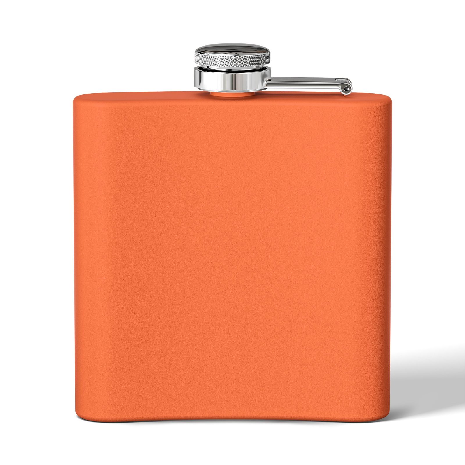 MuckU2 Flask – Silver & Red Logo Poker Flask