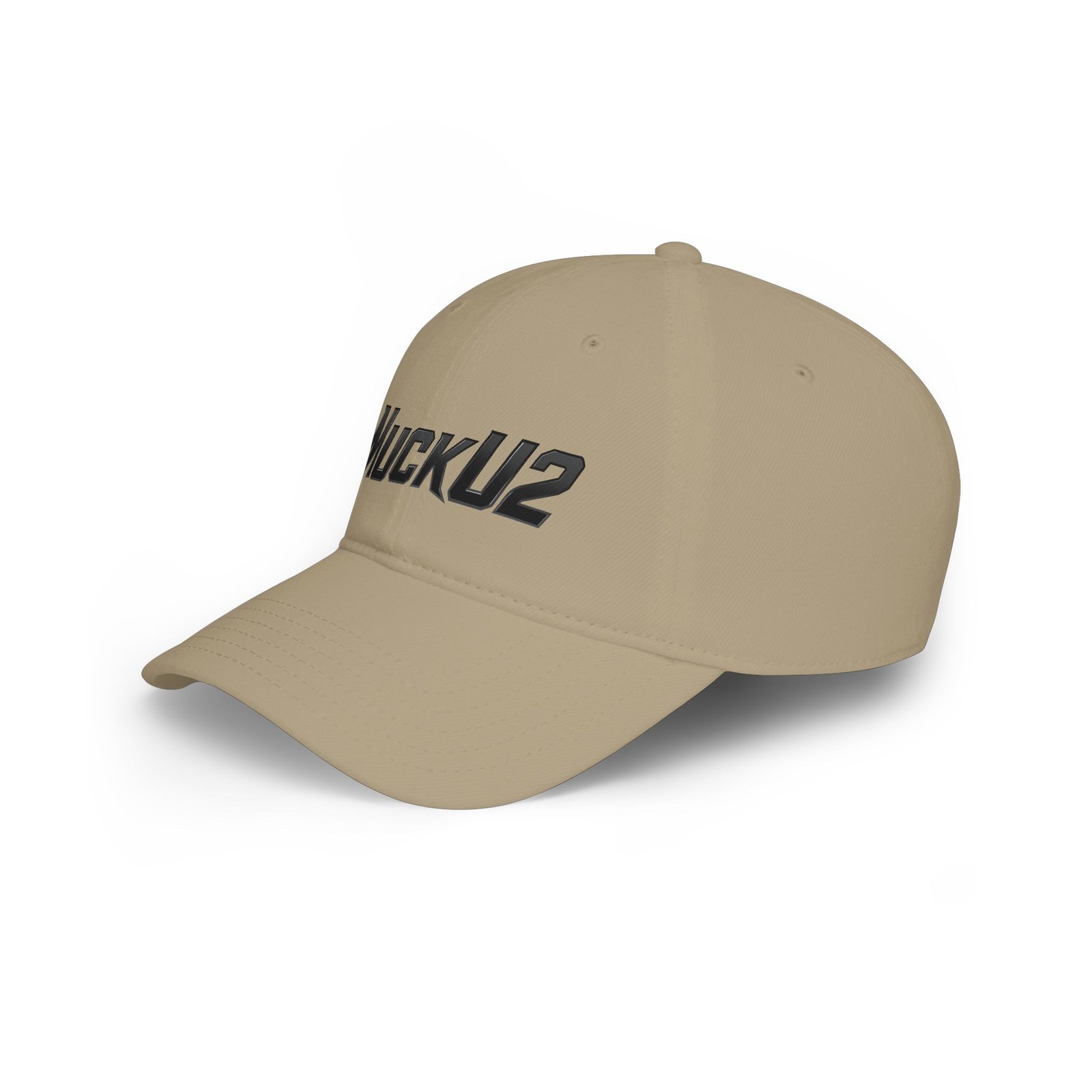 MuckU2 Distressed Dad Hat – Black Embroidered Poker Cap
