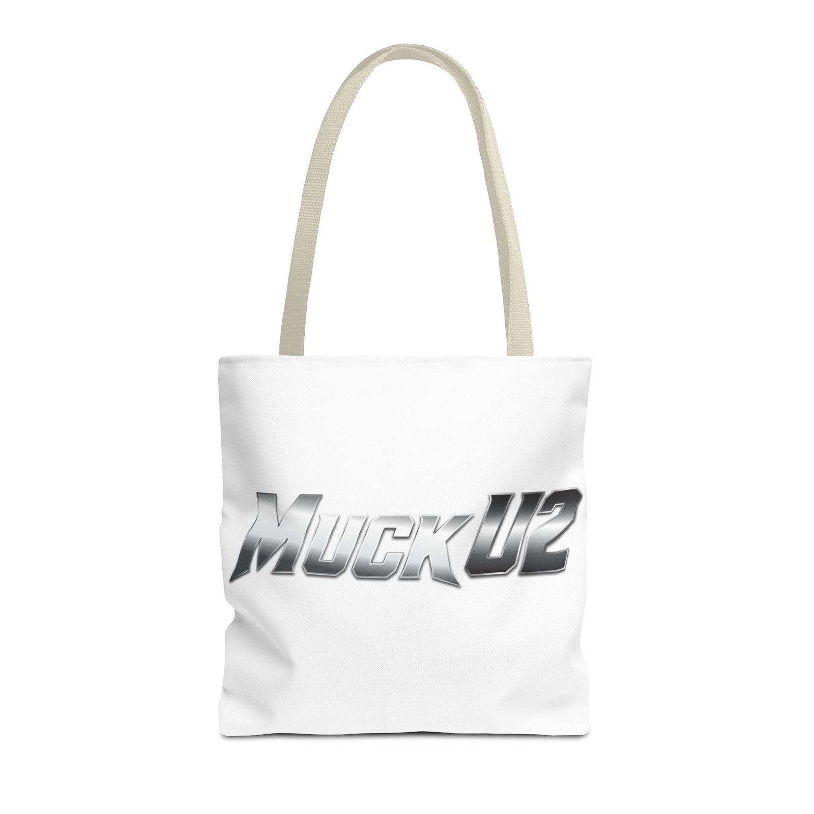 MuckU2 Canvas Tote Bag – Silver Gradient Poker Logo