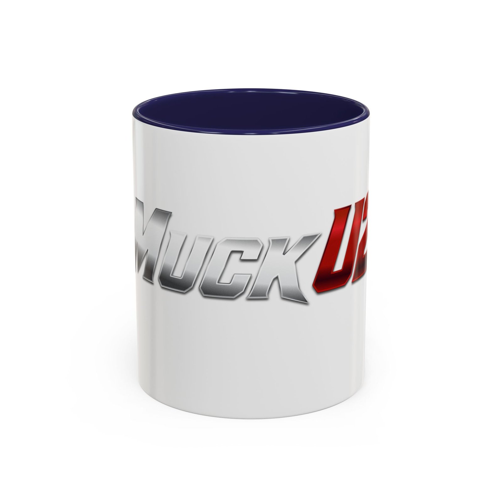 MuckU2 Mug – Silver & Red Logo Poker Coffee Mug