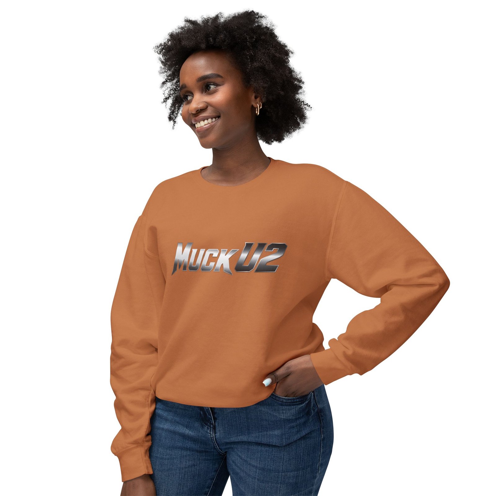 MuckU2 Sweatshirt – Silver Logo Poker Crewneck