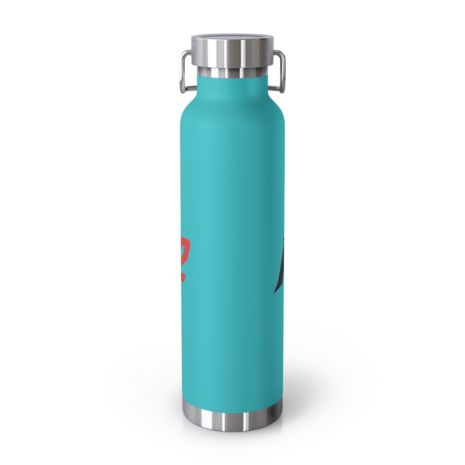 MuckU2 Insulated Water Bottle – Black & Red Logo
