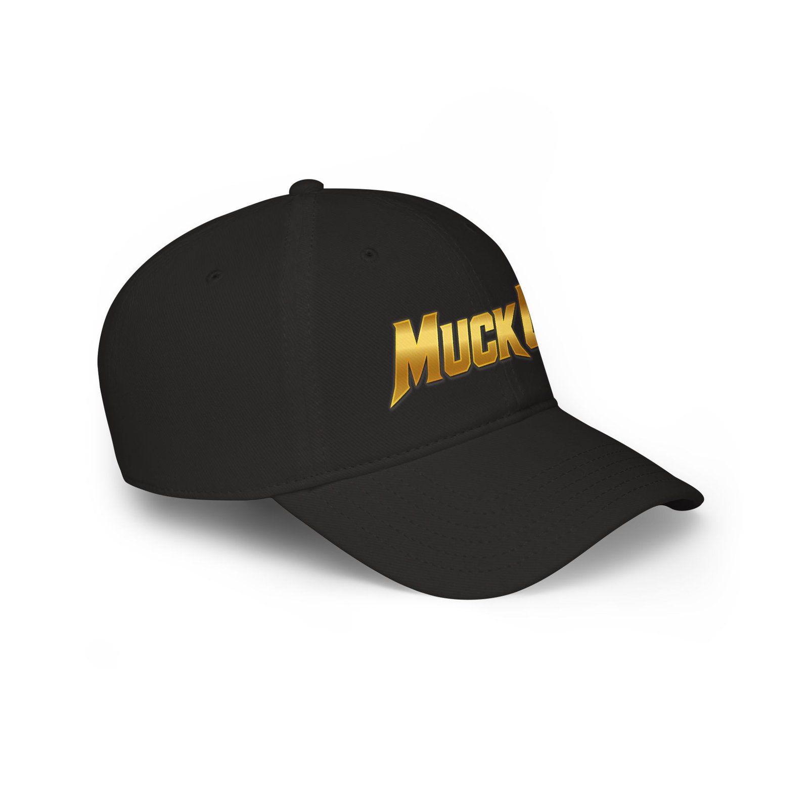 MuckU2 Poker Cap – Gold Logo Baseball Hat