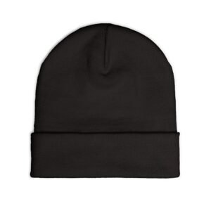 I Just Play Poker Beanie – White & Red Logo