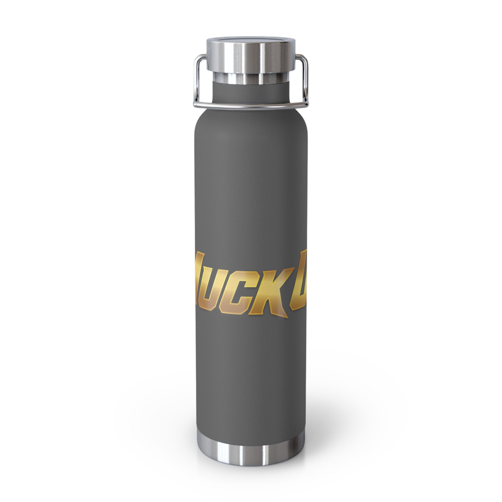 MuckU2 Insulated Water Bottle – Gold Logo