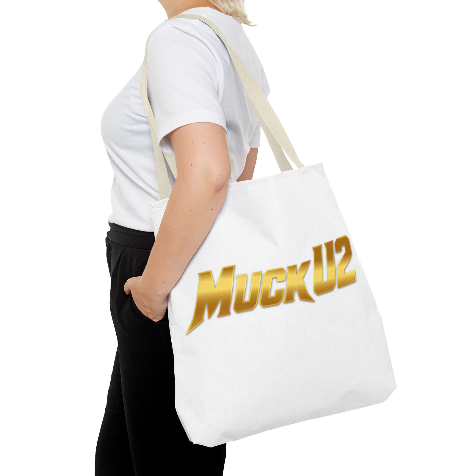 MuckU2 Tote Bag – Gold Logo Poker Bag