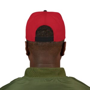 MuckU2 Snapback Poker Cap – White & Red Logo