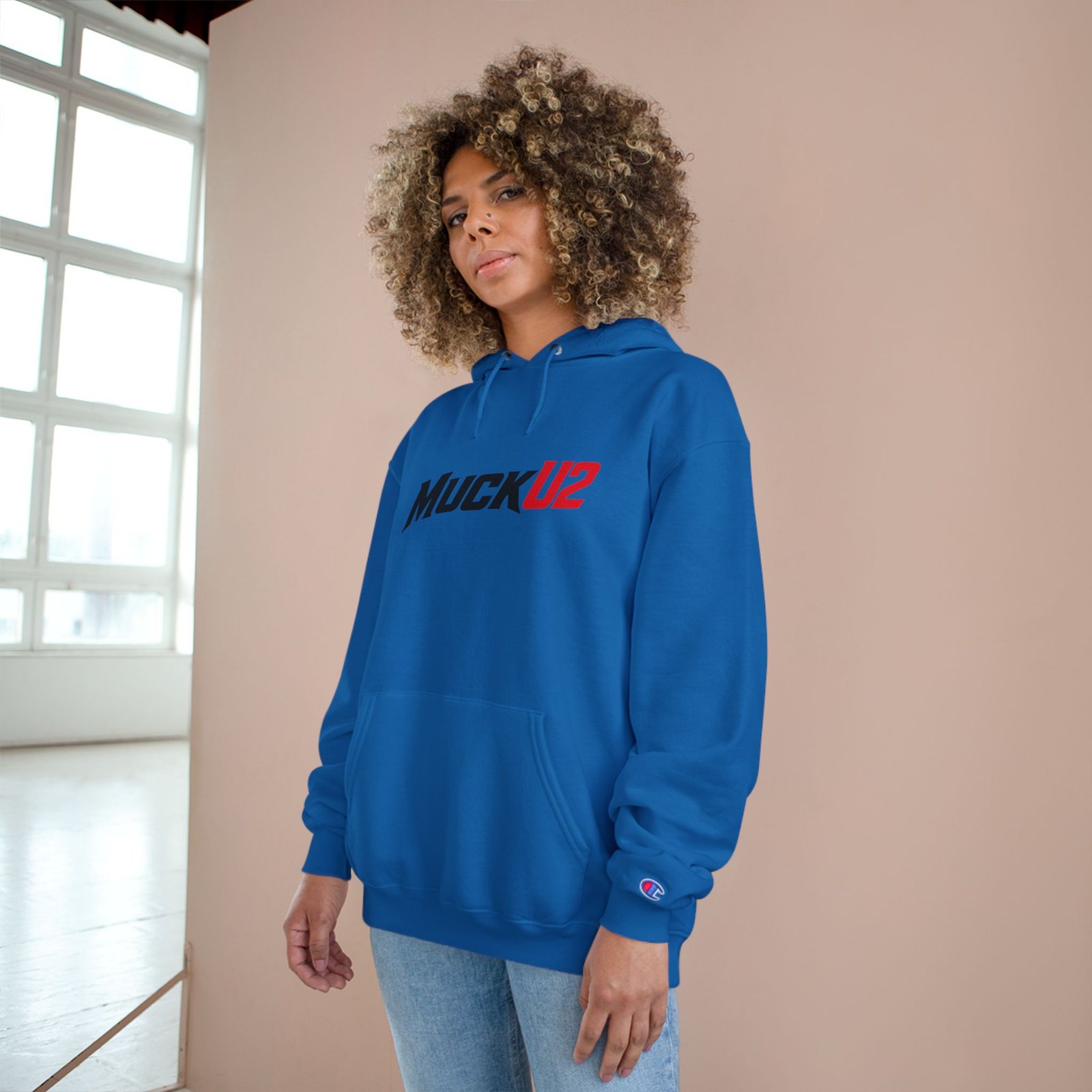 MuckU2 Hoodie – Black & Red Logo Poker Pullover