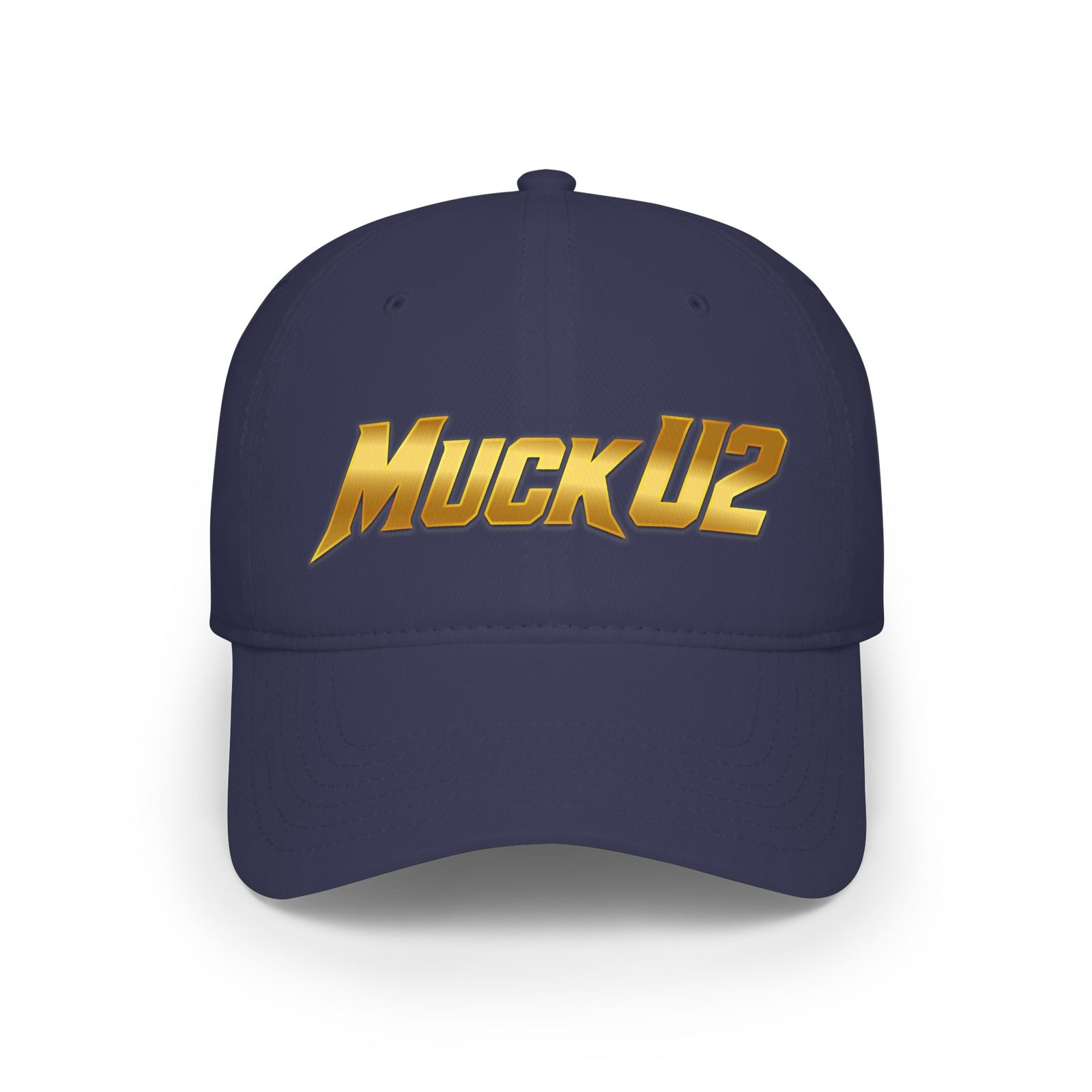 MuckU2 Poker Cap – Gold Logo Baseball Hat