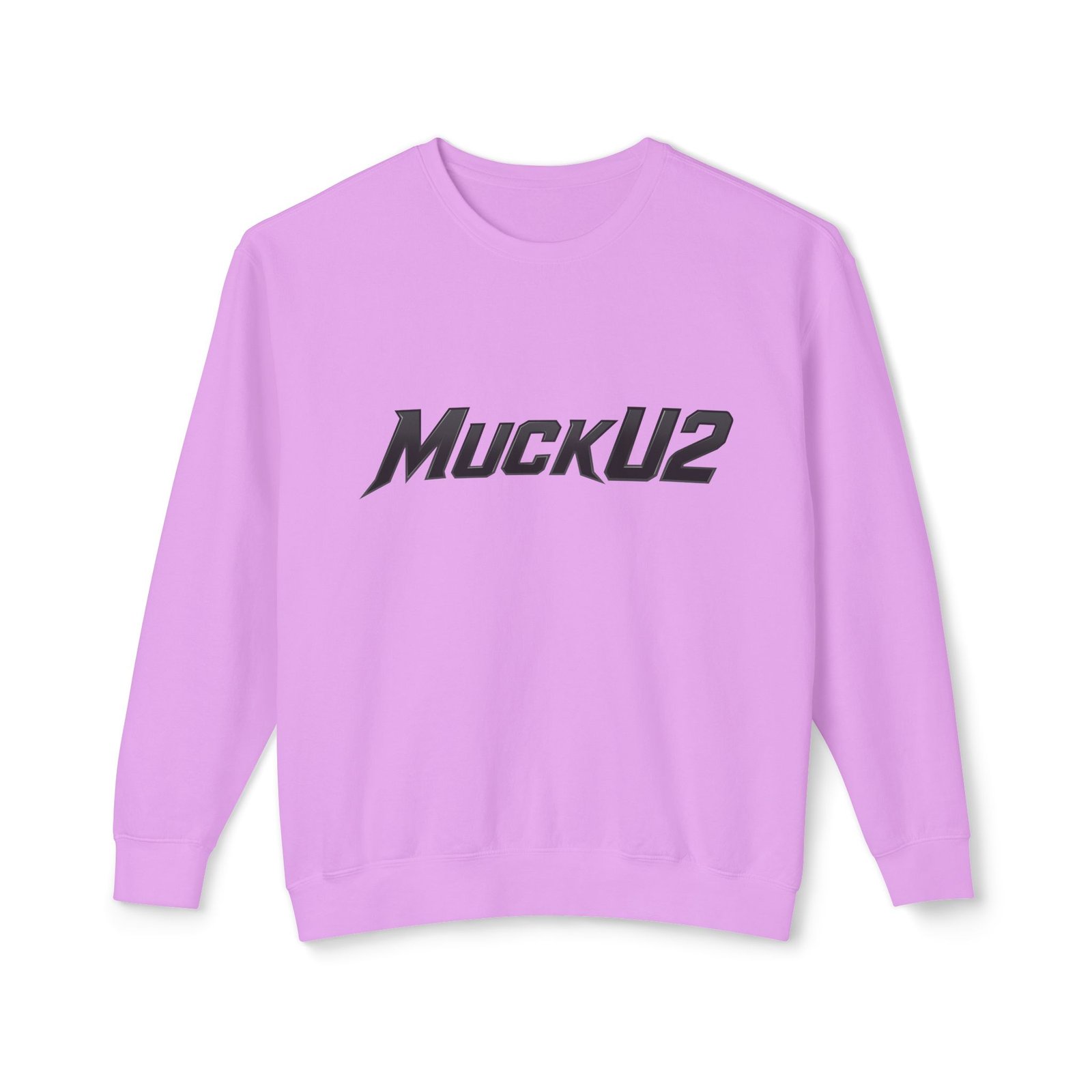 MuckU2 Sweatshirt – Black Logo Poker Crewneck
