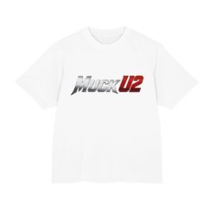 MuckU2 T-Shirt – Silver & Red Logo Poker Tee