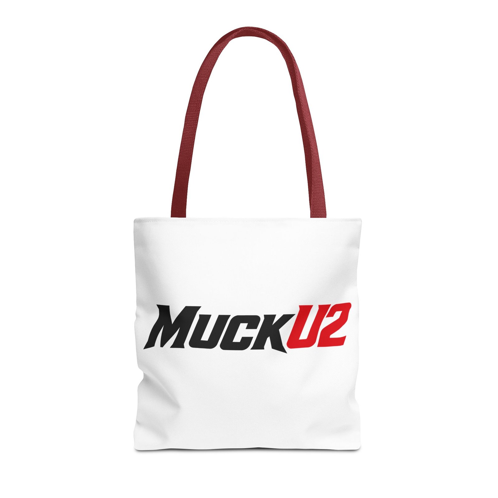 MuckU2 Canvas Tote Bag – Black & Red Poker Logo