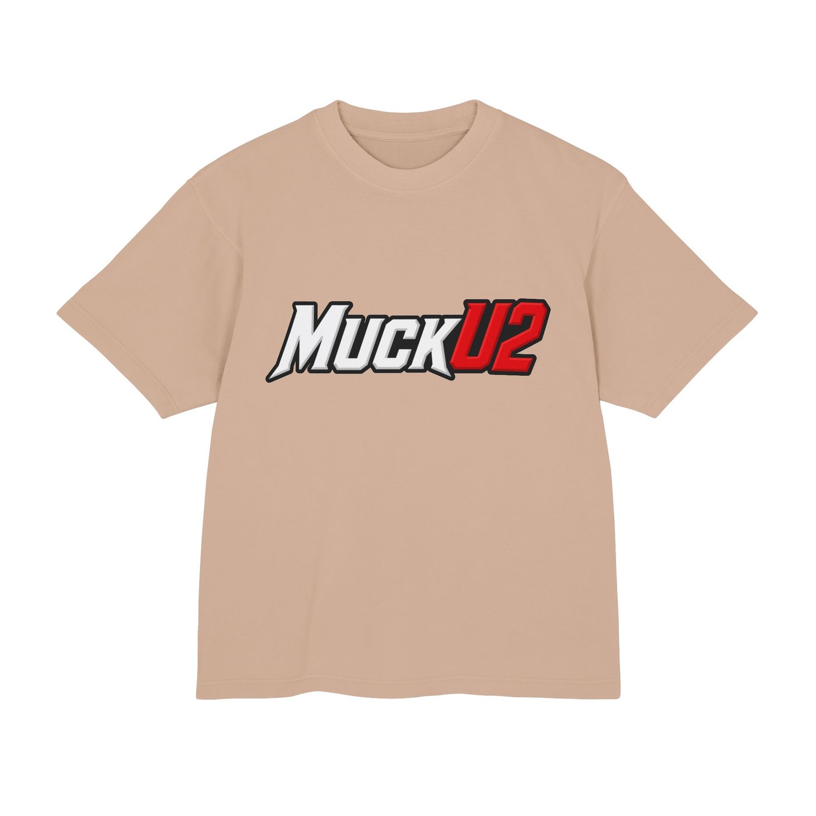 MuckU2 T-Shirt – White & Red Logo Poker Graphic Tee