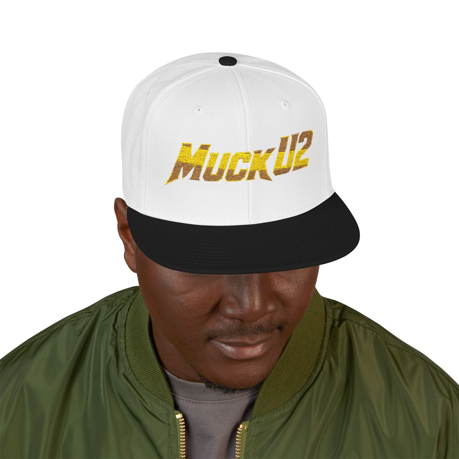 MuckU2 Snapback Poker Cap – Gold Logo