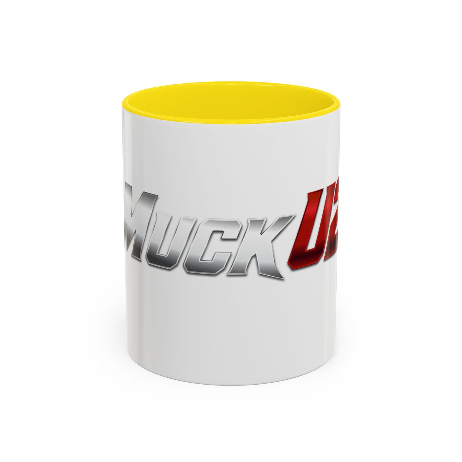 MuckU2 Mug – Silver & Red Logo Poker Coffee Mug