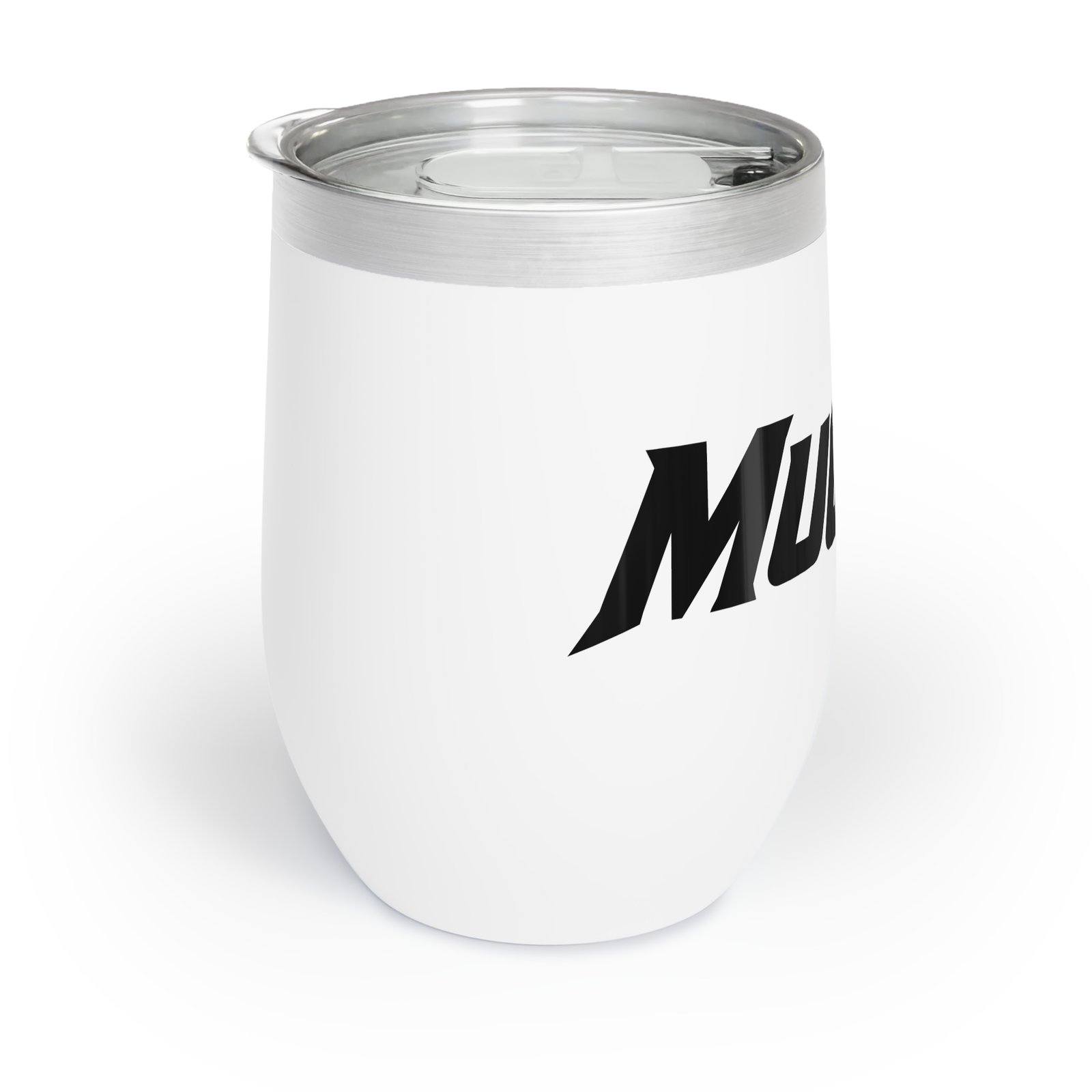 MuckU2 Wine Tumbler – Black & Red Poker Logo