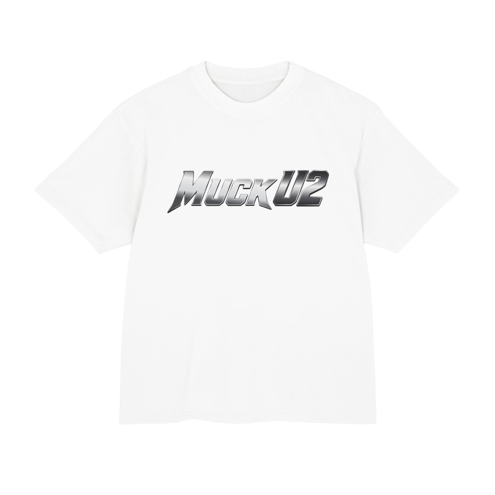 MuckU2 T-Shirt – Silver Logo Poker Tee