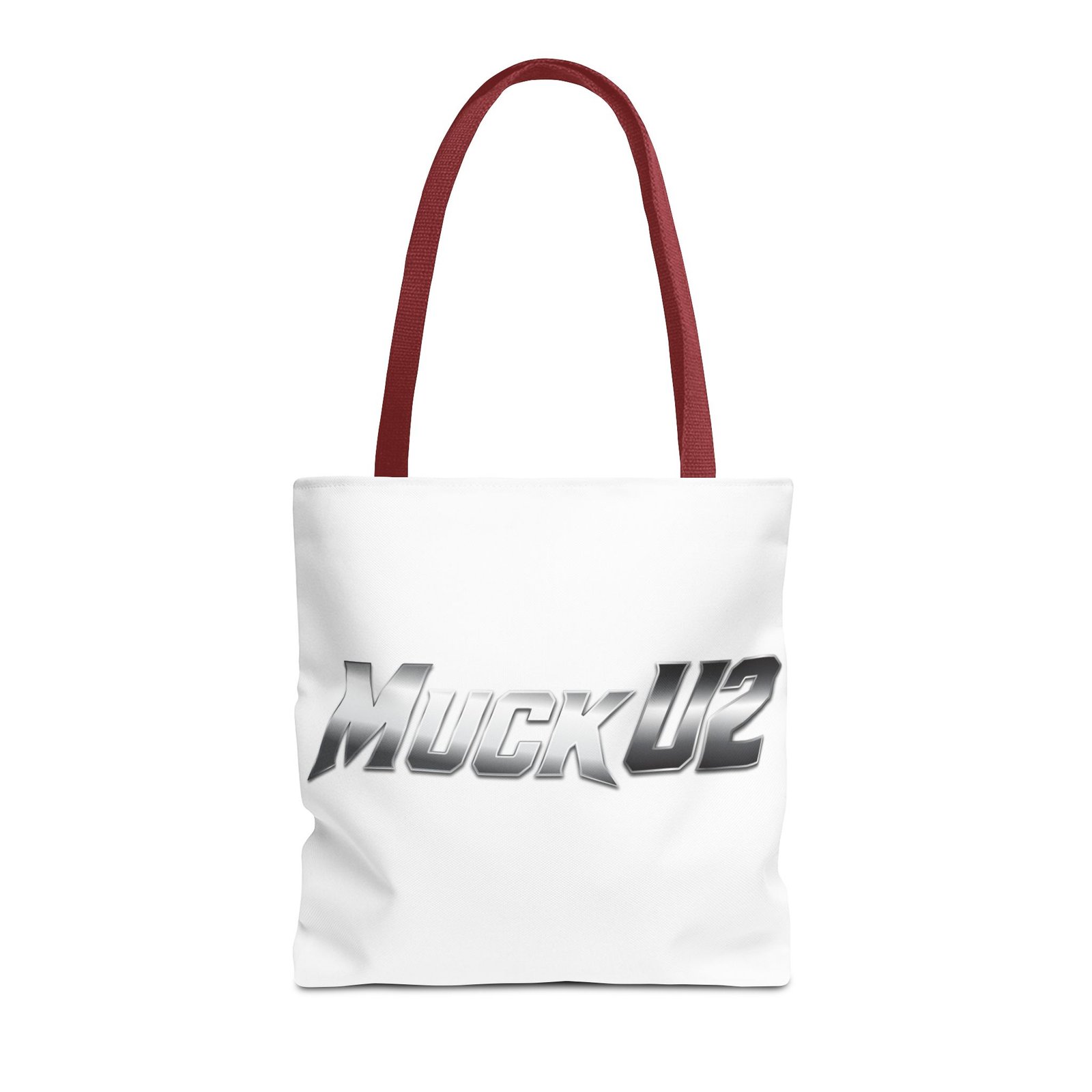 MuckU2 Canvas Tote Bag – Silver Gradient Poker Logo