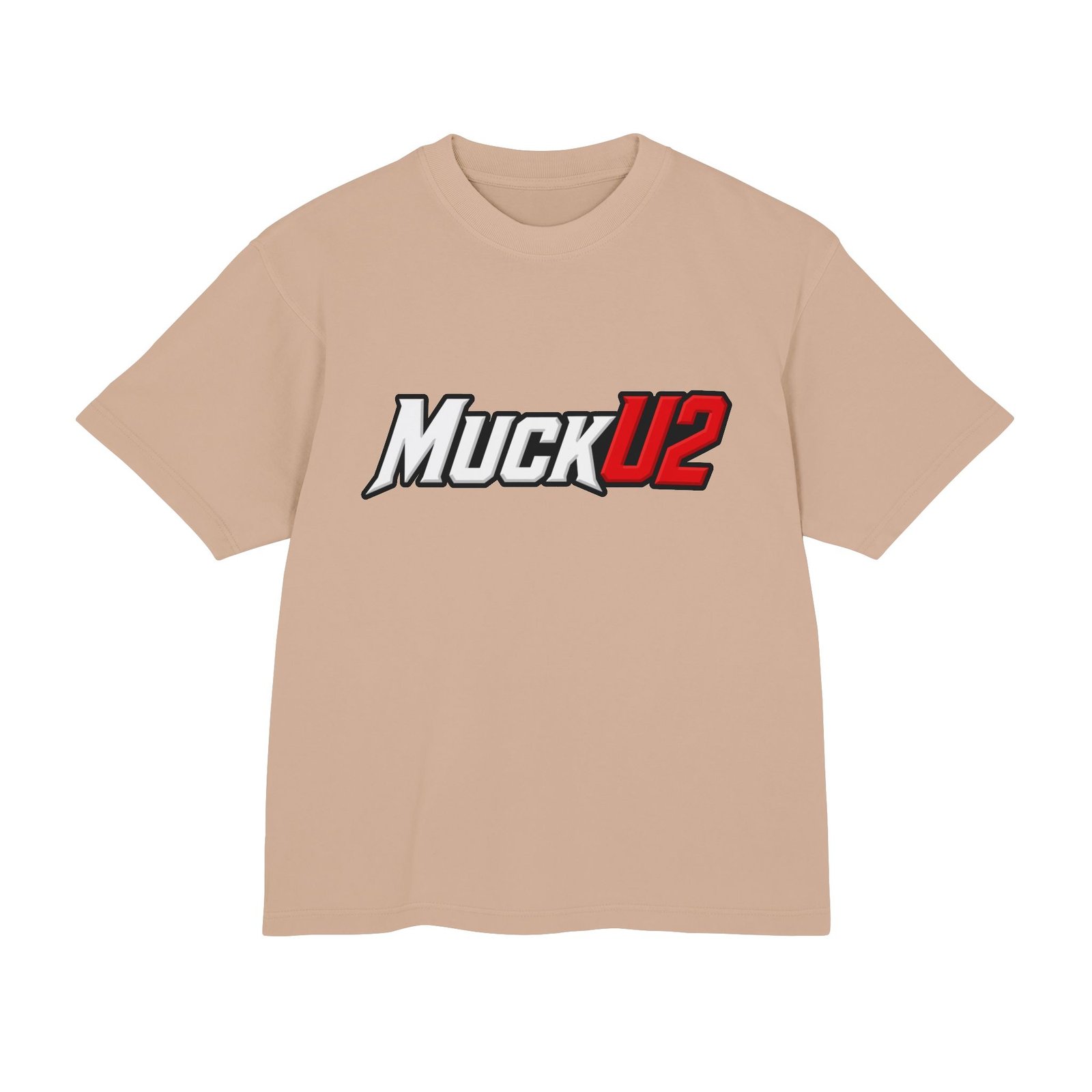 MuckU2 T-Shirt – White & Red Logo Poker Tee
