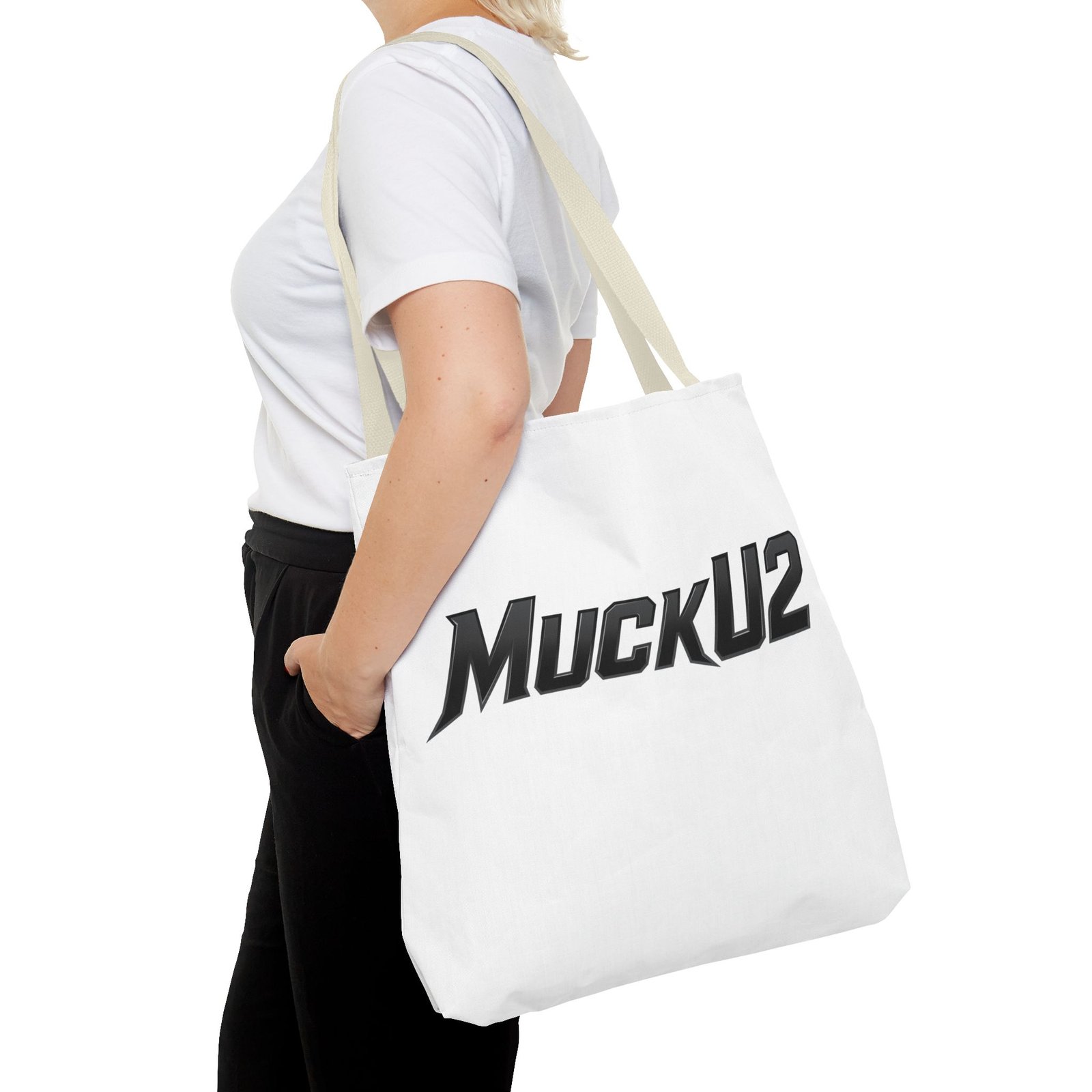 MuckU2 Canvas Tote Bag – Black Poker Logo