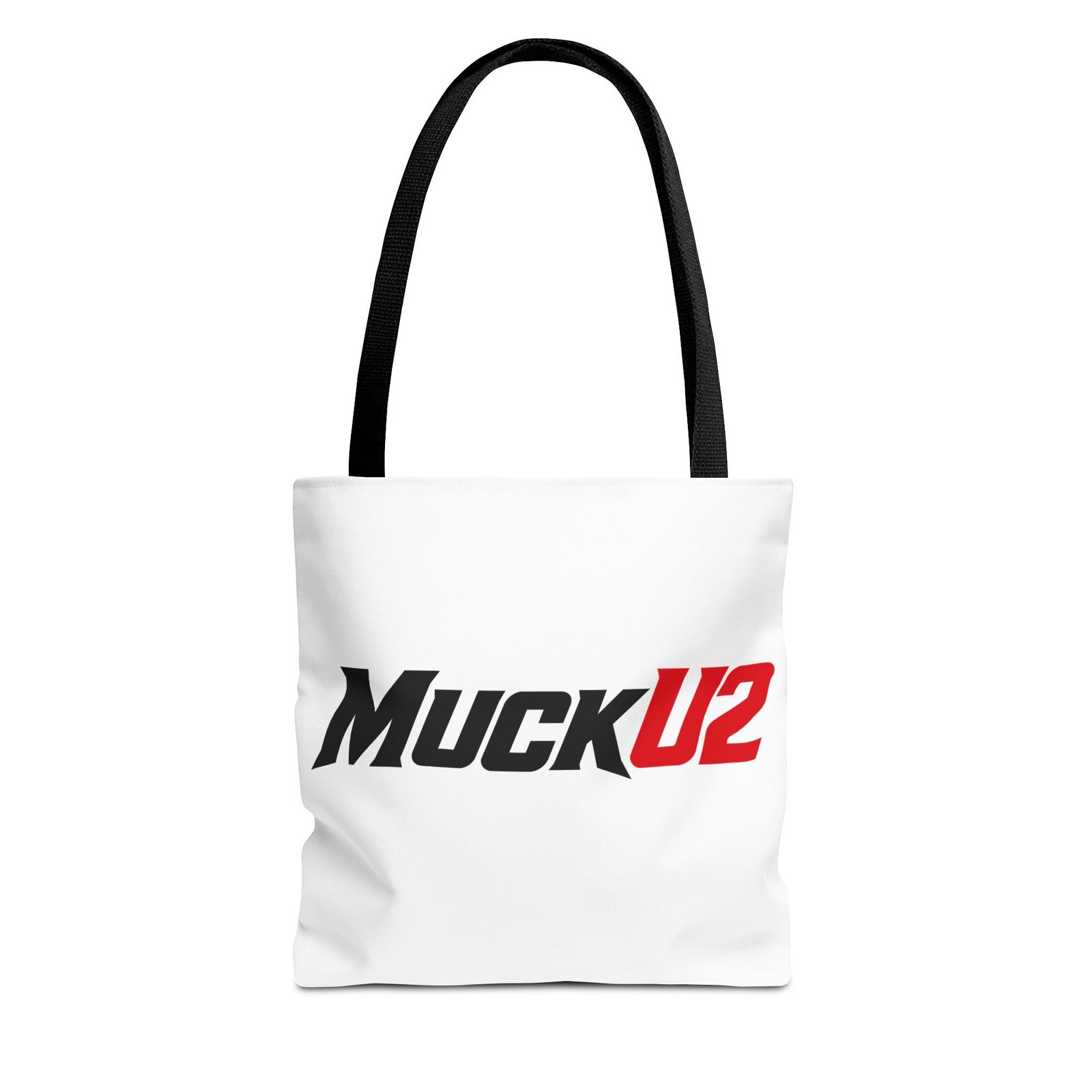 MuckU2 Canvas Tote Bag – Black & Red Poker Logo