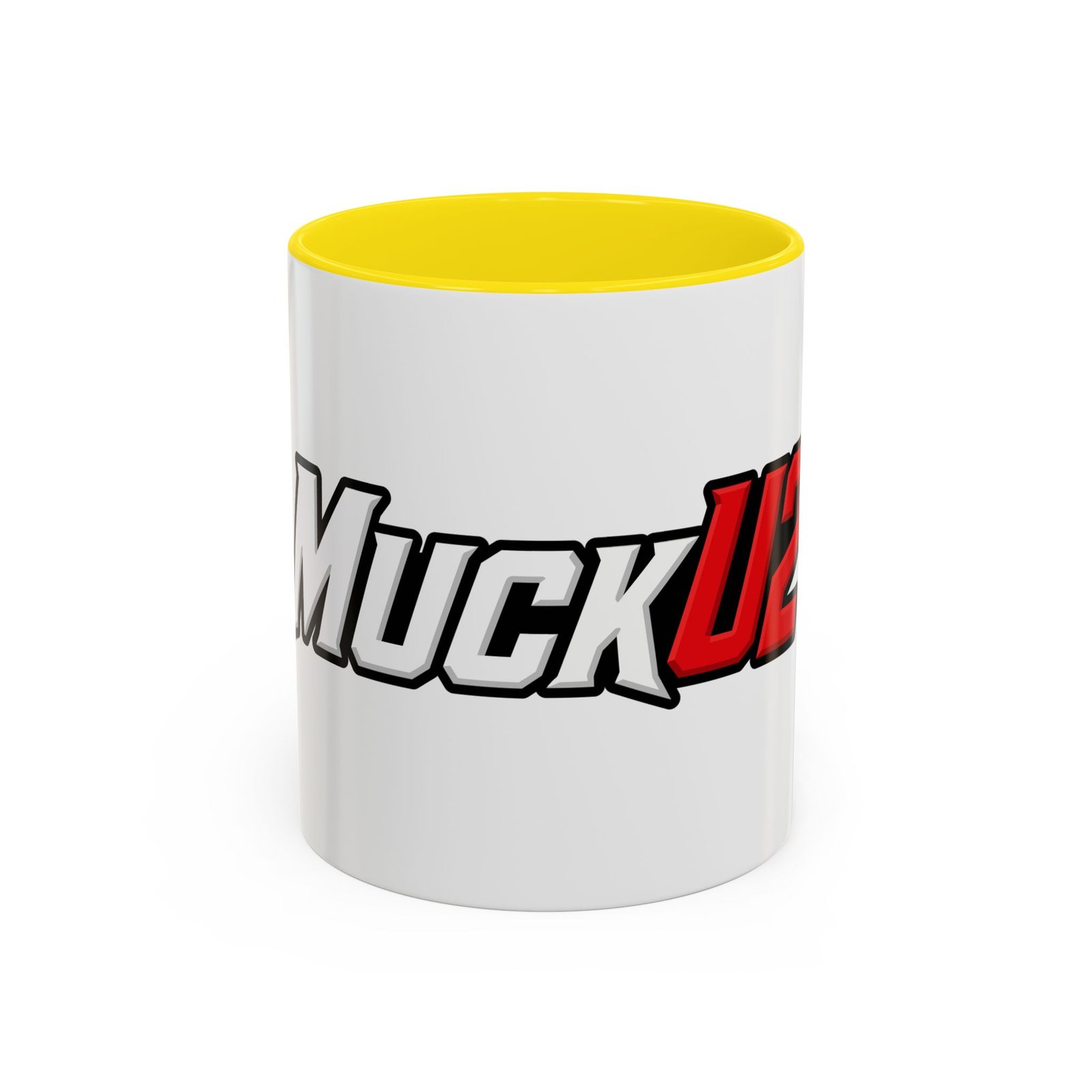 MuckU2 Mug – White & Red Logo Poker Coffee Mug
