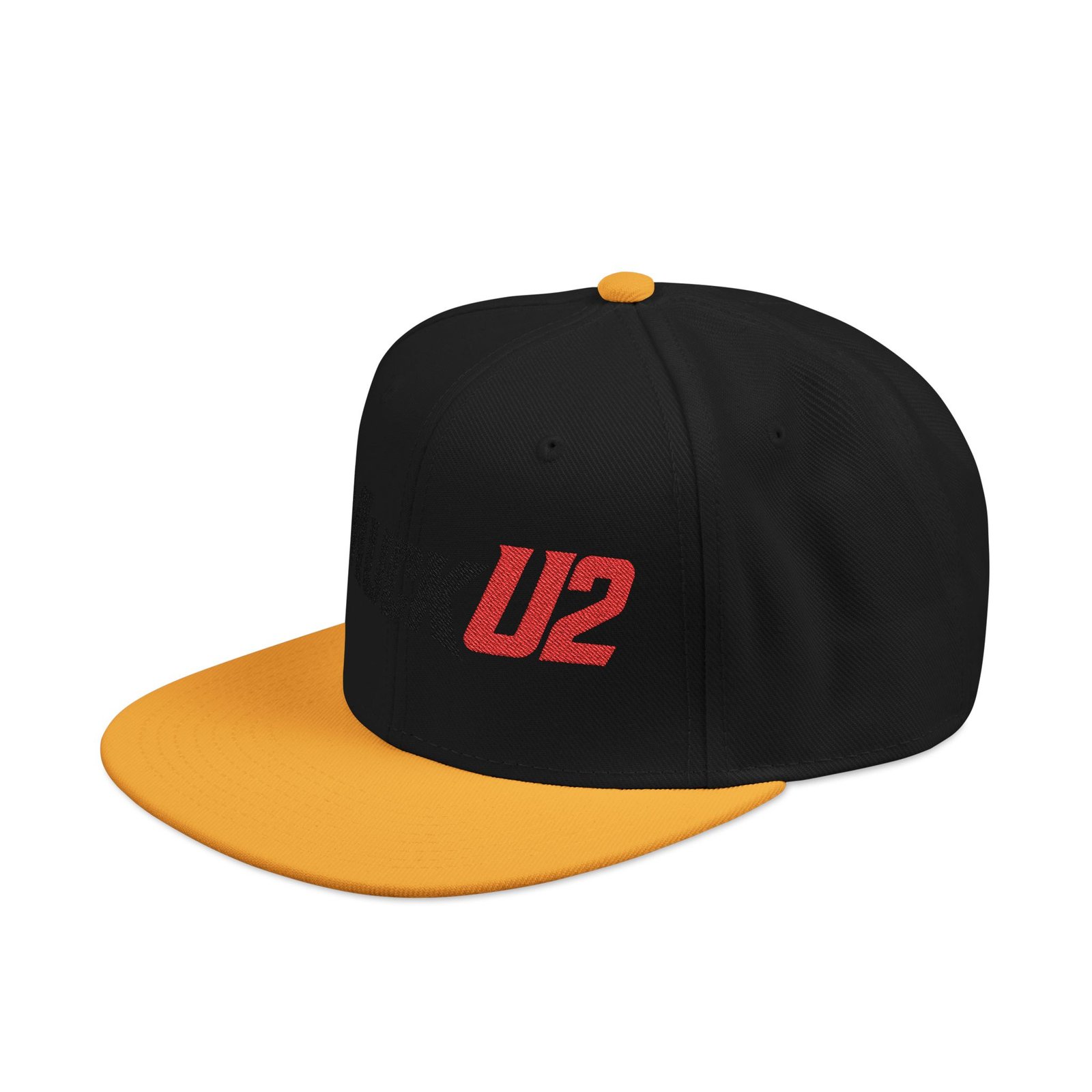 MuckU2 Snapback Poker Cap – Black & Red Logo