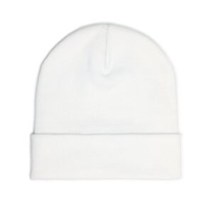 I Just Play Poker Beanie – White & Red Logo